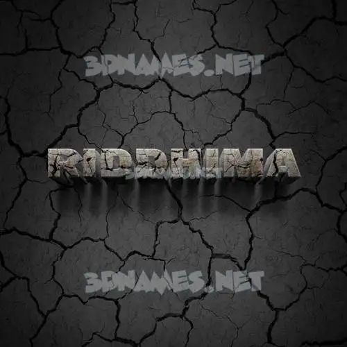 riddhima in Cracked Stone style - 3D name wallpaper riddhima in Cracked Stone style - 3D name wallpaper