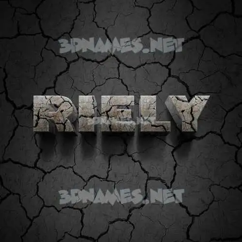riely in Cracked Stone style - 3D name wallpaper riely in Cracked Stone style - 3D name wallpaper