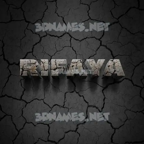 rifaya in Cracked Stone style - 3D name wallpaper rifaya in Cracked Stone style - 3D name wallpaper