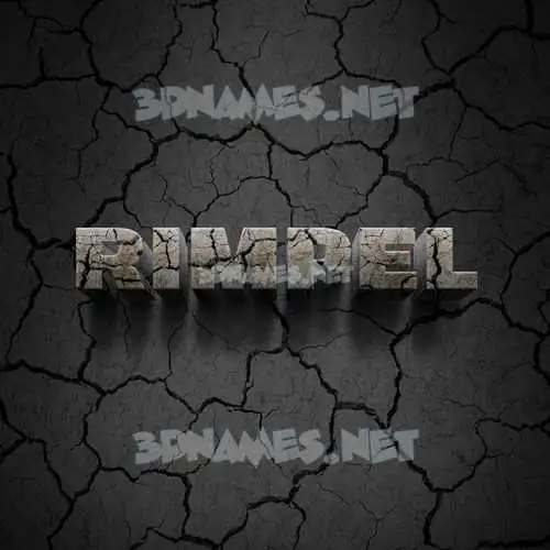 rimpel in Cracked Stone style - 3D name wallpaper rimpel in Cracked Stone style - 3D name wallpaper