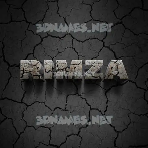 rimza in Cracked Stone style - 3D name wallpaper rimza in Cracked Stone style - 3D name wallpaper