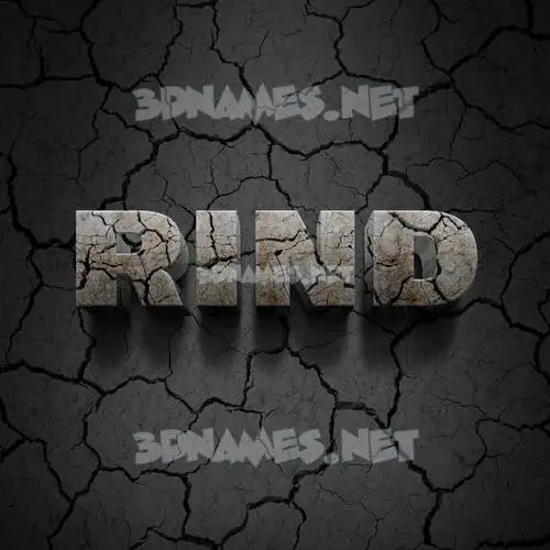 rind in Cracked Stone style - 3D name wallpaper rind in Cracked Stone style - 3D name wallpaper