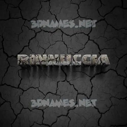 rinnuccia in Cracked Stone style - 3D name wallpaper rinnuccia in Cracked Stone style - 3D name wallpaper