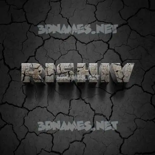 rishiv in Cracked Stone style - 3D name wallpaper rishiv in Cracked Stone style - 3D name wallpaper