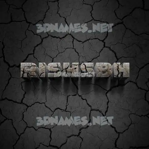 rishsbh in Cracked Stone style - 3D name wallpaper rishsbh in Cracked Stone style - 3D name wallpaper