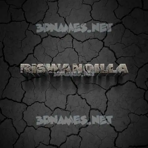 riswanqilla in Cracked Stone style - 3D name wallpaper riswanqilla in Cracked Stone style - 3D name wallpaper