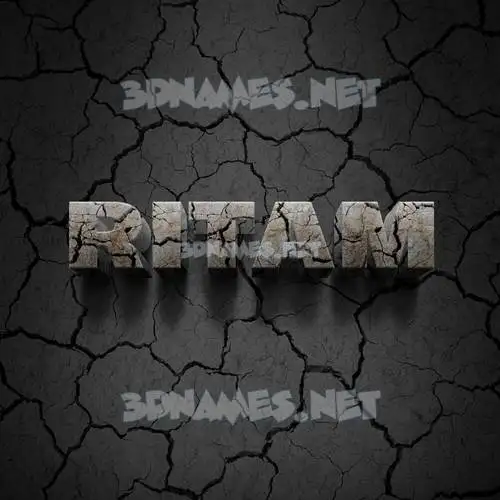 ritam in Cracked Stone style - 3D name wallpaper ritam in Cracked Stone style - 3D name wallpaper