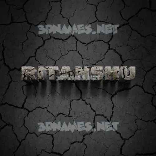 ritanshu in Cracked Stone style - 3D name wallpaper ritanshu in Cracked Stone style - 3D name wallpaper