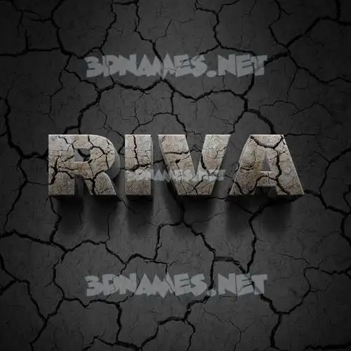 riva in Cracked Stone style - 3D name wallpaper riva in Cracked Stone style - 3D name wallpaper