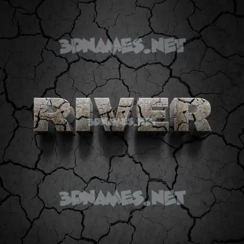 river in Cracked Stone style - 3D name wallpaper river in Cracked Stone style - 3D name wallpaper