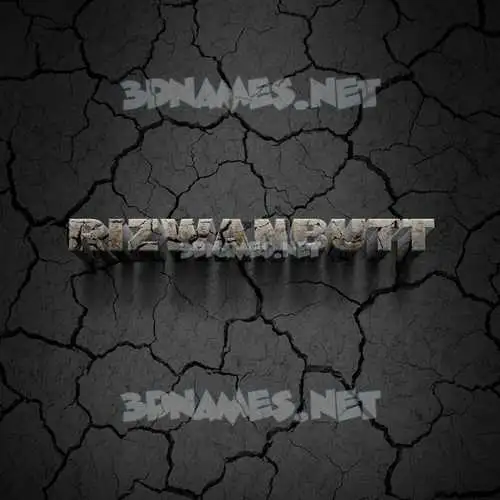 rizwanbutt in Cracked Stone style - 3D name wallpaper rizwanbutt in Cracked Stone style - 3D name wallpaper