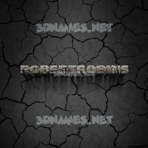 robertrobins in Cracked Stone style - 3D name wallpaper robertrobins in Cracked Stone style - 3D name wallpaper