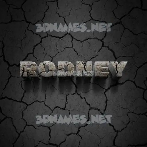rodney in Cracked Stone style - 3D name wallpaper rodney in Cracked Stone style - 3D name wallpaper