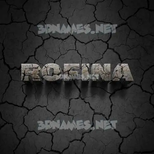 rofina in Cracked Stone style - 3D name wallpaper rofina in Cracked Stone style - 3D name wallpaper