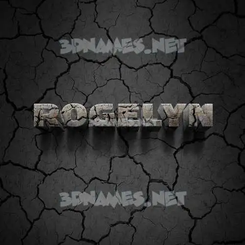rogelyn in Cracked Stone style - 3D name wallpaper rogelyn in Cracked Stone style - 3D name wallpaper