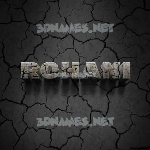 rohani in Cracked Stone style - 3D name wallpaper rohani in Cracked Stone style - 3D name wallpaper