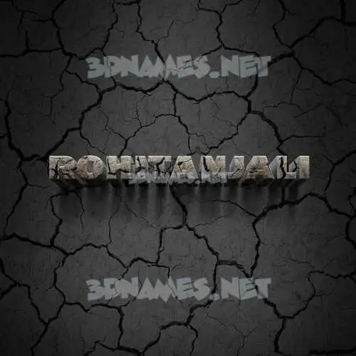 rohitanjali in Cracked Stone style - 3D name wallpaper rohitanjali in Cracked Stone style - 3D name wallpaper