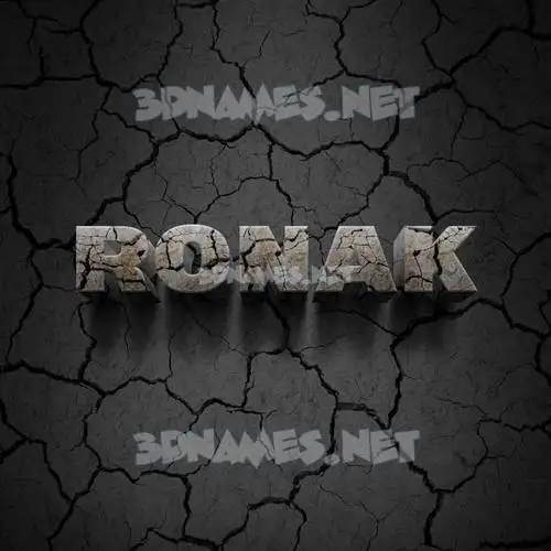 ronak in Cracked Stone style - 3D name wallpaper ronak in Cracked Stone style - 3D name wallpaper