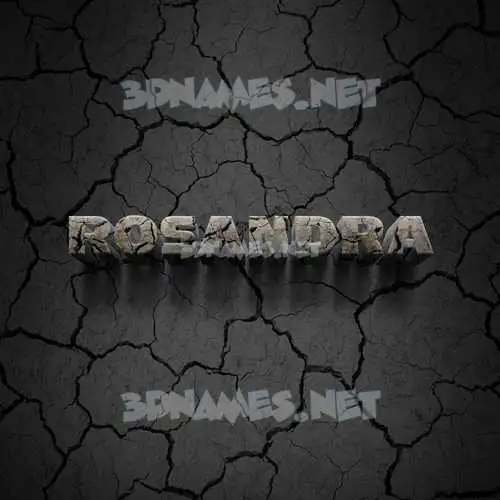 rosandra in Cracked Stone style - 3D name wallpaper rosandra in Cracked Stone style - 3D name wallpaper