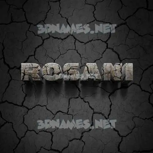 rosani in Cracked Stone style - 3D name wallpaper rosani in Cracked Stone style - 3D name wallpaper