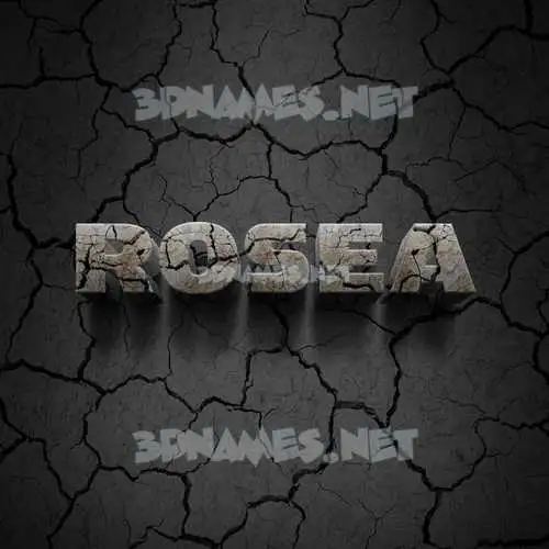 rosea in Cracked Stone style - 3D name wallpaper rosea in Cracked Stone style - 3D name wallpaper