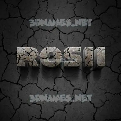 rosii in Cracked Stone style - 3D name wallpaper rosii in Cracked Stone style - 3D name wallpaper