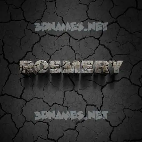 rosmery in Cracked Stone style - 3D name wallpaper rosmery in Cracked Stone style - 3D name wallpaper