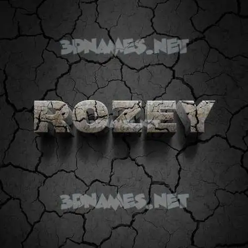 rozey in Cracked Stone style - 3D name wallpaper rozey in Cracked Stone style - 3D name wallpaper