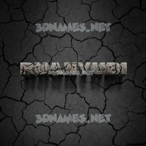 ruanyubi in Cracked Stone style - 3D name wallpaper ruanyubi in Cracked Stone style - 3D name wallpaper