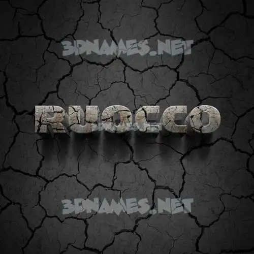 ruocco in Cracked Stone style - 3D name wallpaper ruocco in Cracked Stone style - 3D name wallpaper