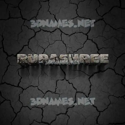 rupashree in Cracked Stone style - 3D name wallpaper rupashree in Cracked Stone style - 3D name wallpaper