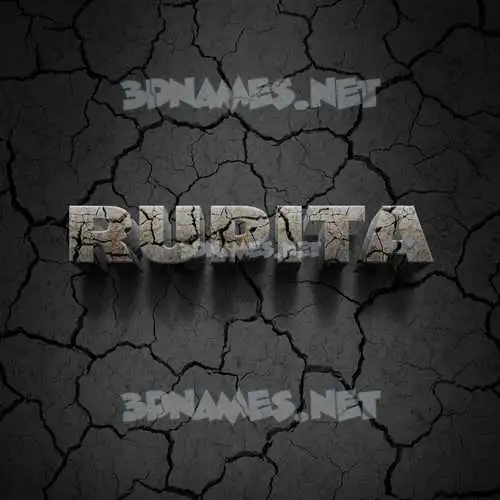 rupita in Cracked Stone style - 3D name wallpaper rupita in Cracked Stone style - 3D name wallpaper