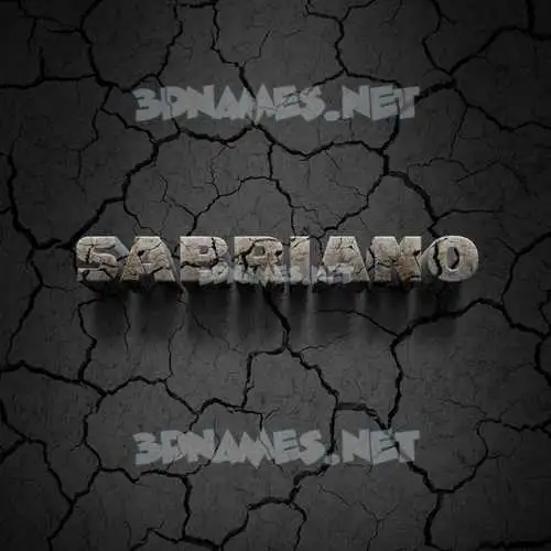 sabriano in Cracked Stone style - 3D name wallpaper sabriano in Cracked Stone style - 3D name wallpaper