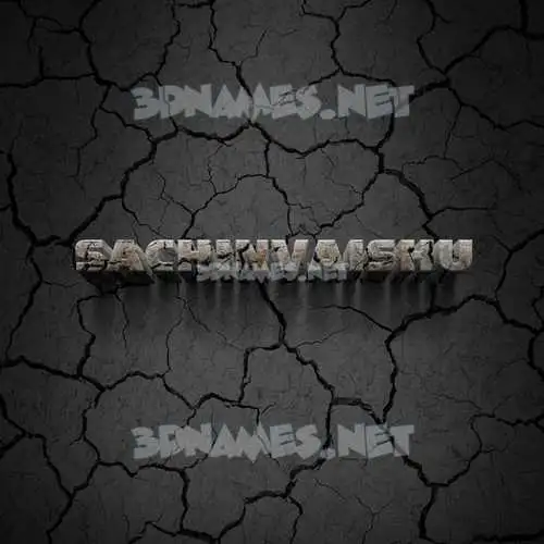 sachinvaishu in Cracked Stone style - 3D name wallpaper sachinvaishu in Cracked Stone style - 3D name wallpaper