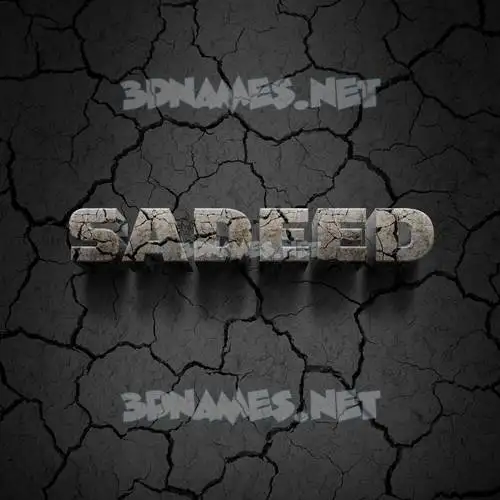 sadeed in Cracked Stone style - 3D name wallpaper sadeed in Cracked Stone style - 3D name wallpaper