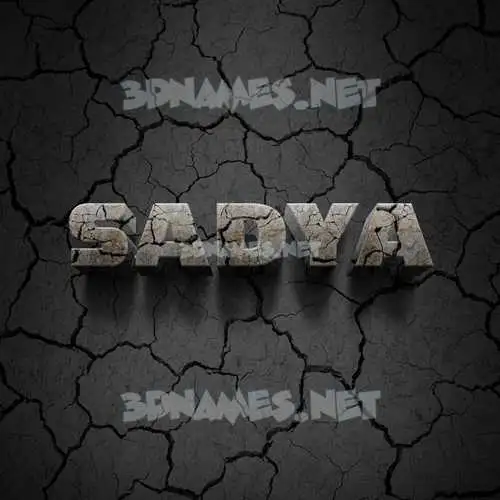sadya in Cracked Stone style - 3D name wallpaper sadya in Cracked Stone style - 3D name wallpaper