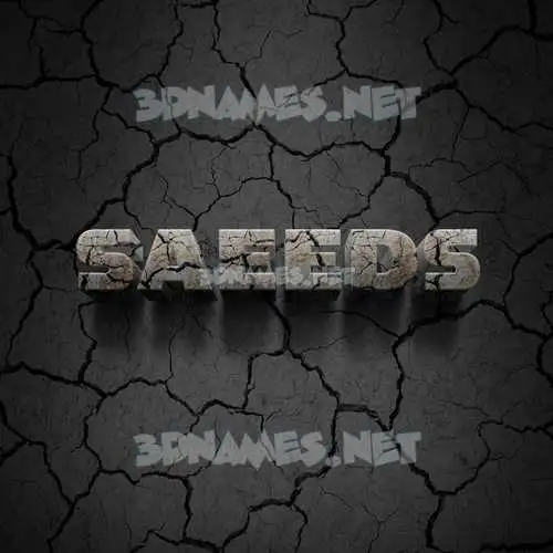 saeeds in Cracked Stone style - 3D name wallpaper saeeds in Cracked Stone style - 3D name wallpaper