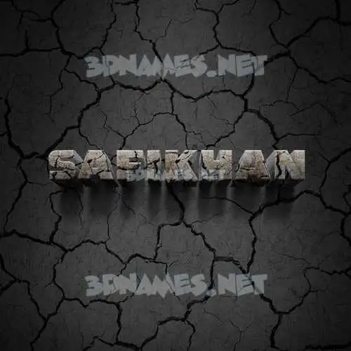safikhan in Cracked Stone style - 3D name wallpaper safikhan in Cracked Stone style - 3D name wallpaper
