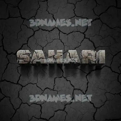 sahari in Cracked Stone style - 3D name wallpaper sahari in Cracked Stone style - 3D name wallpaper