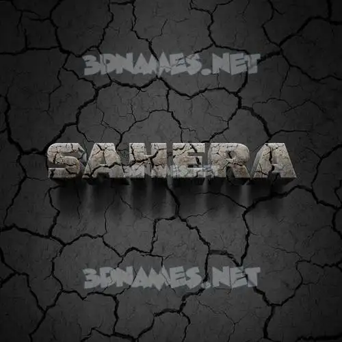 sahera in Cracked Stone style - 3D name wallpaper sahera in Cracked Stone style - 3D name wallpaper