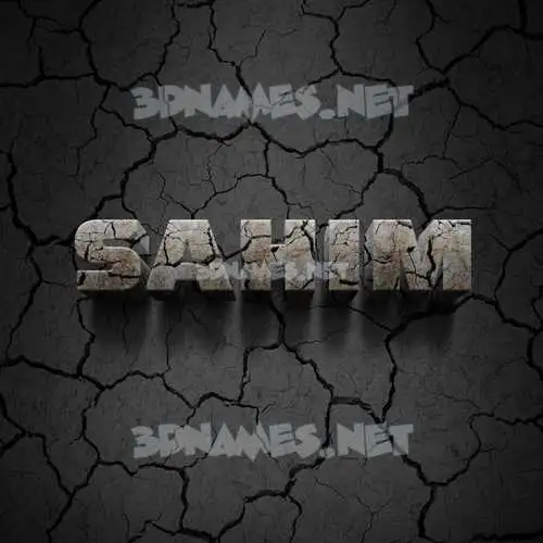 sahim in Cracked Stone style - 3D name wallpaper sahim in Cracked Stone style - 3D name wallpaper