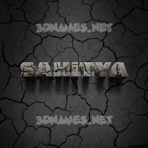 sahitya in Cracked Stone style - 3D name wallpaper sahitya in Cracked Stone style - 3D name wallpaper