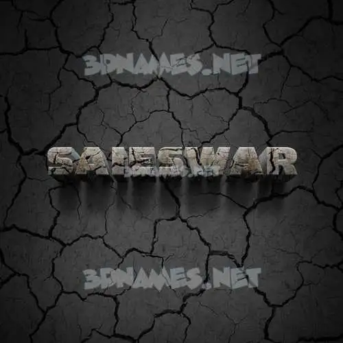 saieswar in Cracked Stone style - 3D name wallpaper saieswar in Cracked Stone style - 3D name wallpaper