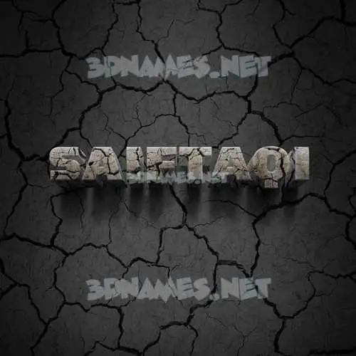saiftaqi in Cracked Stone style - 3D name wallpaper saiftaqi in Cracked Stone style - 3D name wallpaper