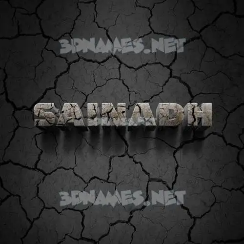 sainadh in Cracked Stone style - 3D name wallpaper sainadh in Cracked Stone style - 3D name wallpaper