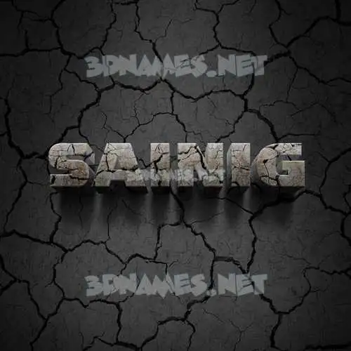 sainig in Cracked Stone style - 3D name wallpaper sainig in Cracked Stone style - 3D name wallpaper