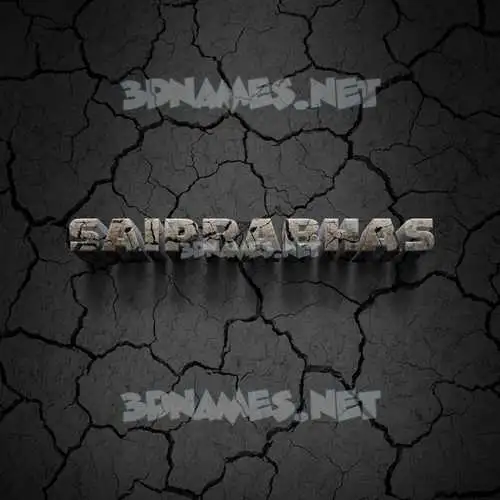 saiprabhas in Cracked Stone style - 3D name wallpaper saiprabhas in Cracked Stone style - 3D name wallpaper