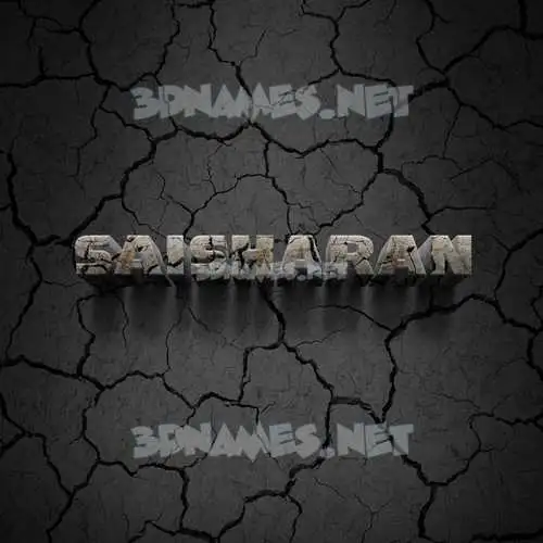saisharan in Cracked Stone style - 3D name wallpaper saisharan in Cracked Stone style - 3D name wallpaper