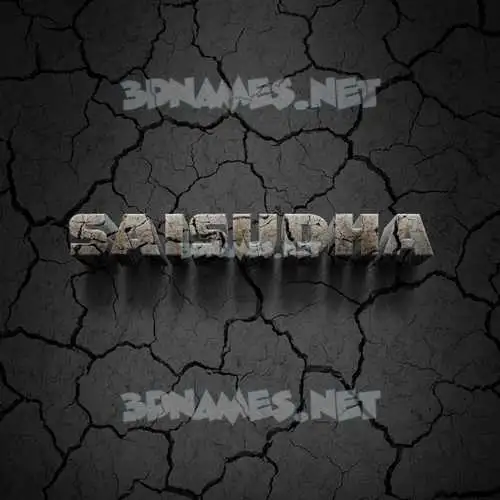 saisudha in Cracked Stone style - 3D name wallpaper saisudha in Cracked Stone style - 3D name wallpaper