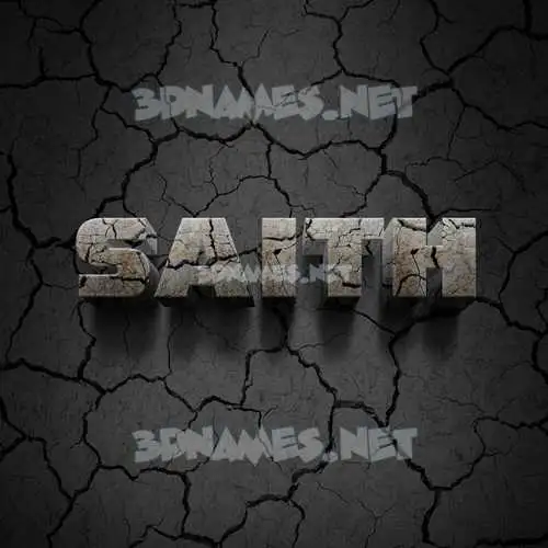 saith in Cracked Stone style - 3D name wallpaper saith in Cracked Stone style - 3D name wallpaper